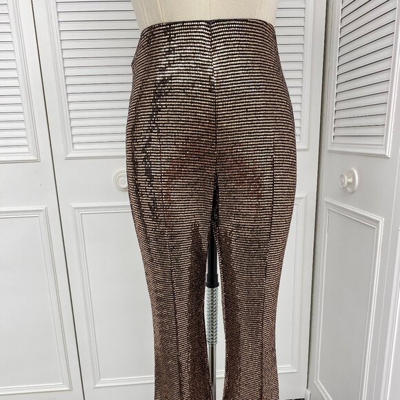 Dance Inc. Gold Sparkle Sequin Pants Sz S-M for Gorgeous Night Out Special Event - Picture 5 of 16